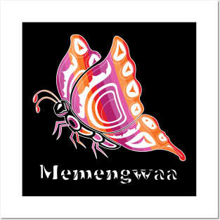 Memengwaa (Butterfly) Lesbian Pride Posters and Art